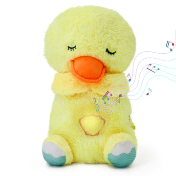 Heartbeat Stuffed Animal Baby Sleep Soother - Plush Toy With Calming Light, White Noise, Shush & Mothers Heartbeat For Newborns,