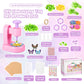 DIY Flower Craft Kit, Fabric Flower Bouquets Toys, DIY Craft Kits Toys Flowers Making Kit for Kids, Creative Christmas Birthday