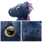 Yukouqian Dragon Stuffed Animal Cute Dragon Plush Doll Toy 10 Inch For Girls Boys Christmas (Dragon Black 25Cm)