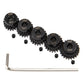 5Pack Sharegoo Steel 48P 3.175Mm Pinion Gear Sets 18T 19T 20T 21T 22T Fit 3.175Mm (1/8-Inch) Shaft Compatible With Arrma Hpi Kyo