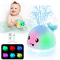 Baby Bath Toys, Toddler Bath Toys For Kids Ages 3+, Light Up Whale Bath Toy Sprinkler, Infant Baby Toys Bathtub Fountain Water T