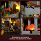 FUNWHOLE Medieval Watchtower Building Set - 1625 Pcs Plastic Castle Model F9027, 40.64cm x 25.4cm x 43.18cm, Collectible
