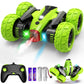 SUPIREO Remote Control Car, RC Stunt Car, 2.4Ghz Double Sided 360 Rotating Remote Control Truck with Headlights, 4 Wheel Drive, 