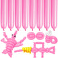 Lxzfcrg 260 Balloons Pink Long Balloons For Balloon Animals, Thickening Long Skinny Latex Twisting Balloon For Balloon Garland H