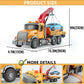 Csdcsd Toy Tow Truck With Crane And Car - Recovery Truck Toy For Kids Age 3 4 5 6, Construction Playset With Lights And Sounds,B