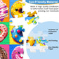 100 Pieces Puzzles For Kids Ages 4-8 | Delicious Donuts Jigsaw Puzzles | Large 100 Piece Puzzle For Toddler Children | Sturdy,Safe | Engaging & Educational Toys Great Gift For Boys Girls,15X10In