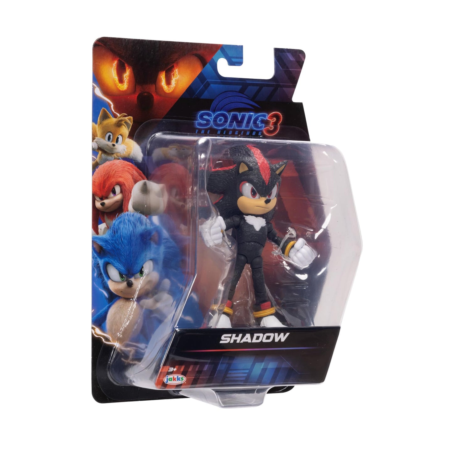 Sonic The Hedgehog Sonic 3 Movie Action Figures 5-Inch Shadow Collector Toy Figure, Highly Articulated for Boys Girls - Official