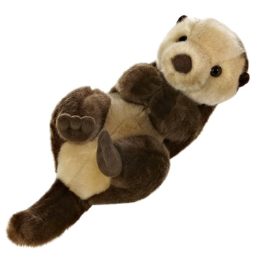 Aurora® Miyoni® Sea Otter Stuffed Animal - Realistic Detail, Brown, 10 Inches - Perfect for Cherished Companionship
