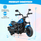 Costzon Toddler Motorcycle, 6V Battery Powered Electric Motorcycle With Detachable Training Wheels, Soft Start, Headlights & Music, Kids Motorcycle Ride On Toy For Toddlers Boys 18+ Months (Blue)