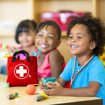 B. toys- Mini Doctor Care Kit- Pretend Play Doctor Play Set - Realistic Doctor Tools - Pretend Play Set for Toddlers, Kids - Edu