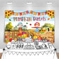 LDWLYW Fall Pumpkin Patch Backdrop Banner Fall Thanksgiving Party Decorations Large Autumn Harvest Farm Pumpkin Photography Back