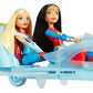 Mattel DC Super Hero Girls Wonder Woman & Invisible Jet Dolls, 19.0" Tall, Multicolor, Model DYN05