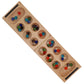 We Games Folding Mancala - Solid Wood Board & Glass Stones 18 Inches