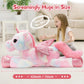 Tezituor 43" Pink Unicorn Stuffed Animal - Soft Plush Toy with Wings, Perfect Gift for Kids & Adults, Ideal for Valentine's Day & Birthdays