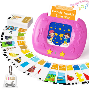 Homestec Toddlers Talking Flash Cards With American Accent & 144 Sight Words, Speech Therapy Toys For 3 4 5 6 Years Old Boys And