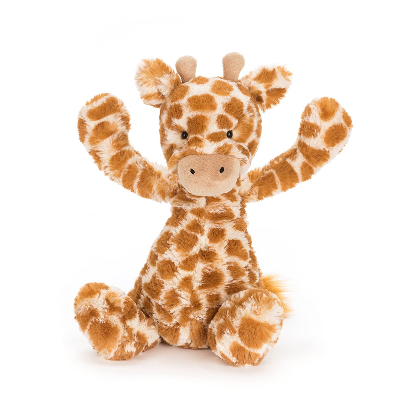 Jellycat Bashful Giraffe Stuffed Animal, Medium 12, Toffee - Classic Plush Safari Toy for Kids