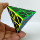 3X3 Pyramid Speed Cube Carbon Fiber Sticker Puzzle Cube 3X3X3 Speed Cube Triangle Magic Cube Puzzle Toy Magic Cube Puzzles For Kids And Adults