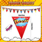 Breling Hero Birthday Party Banner Hero Birthday Party Decorations Hero Paper Pennant Banner Garland Decor for Kids Boys Birthda