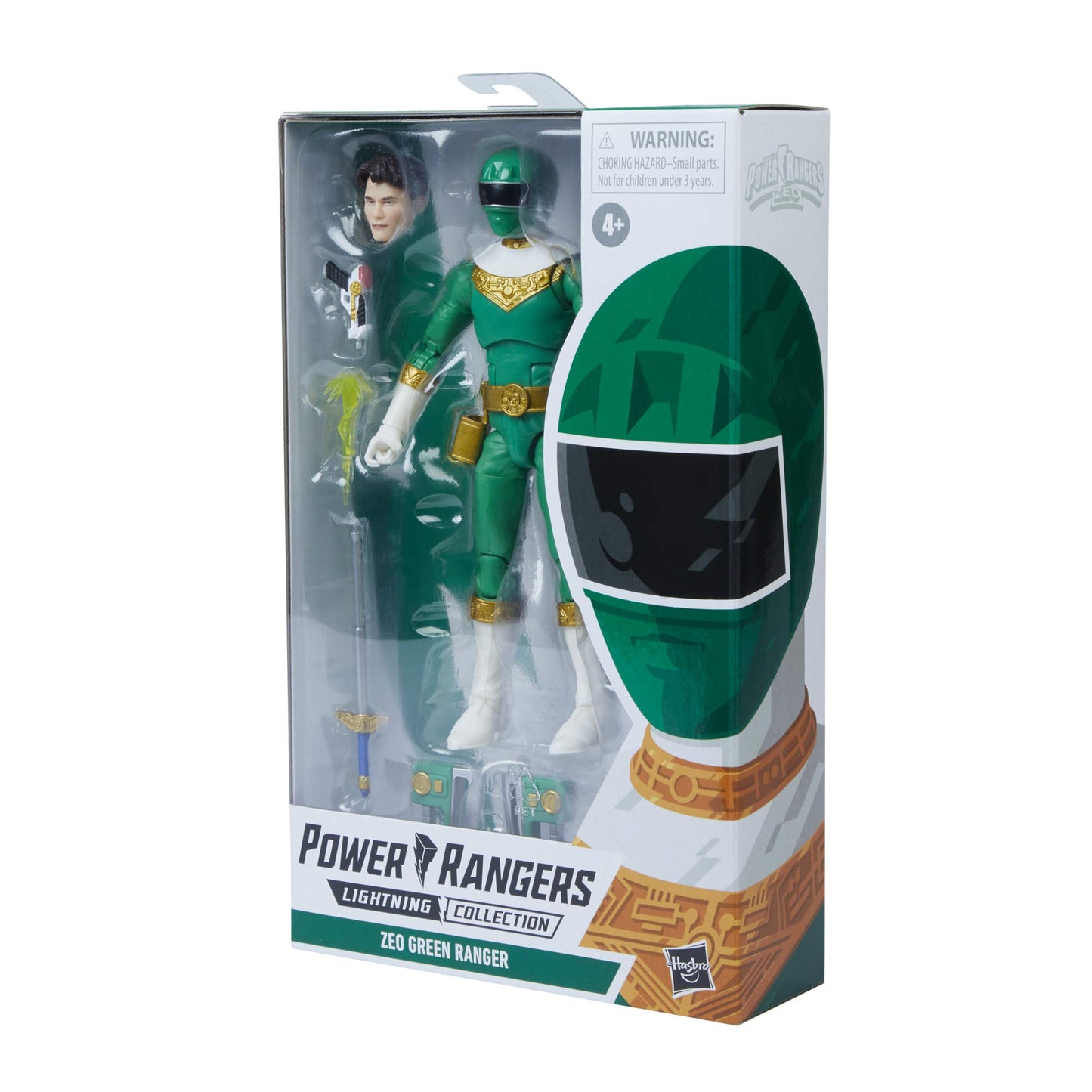 Power Rangers Lightning Collection Zeo IV Green 6-Inch enhanced Collectible Action Figure Toy with Accessories