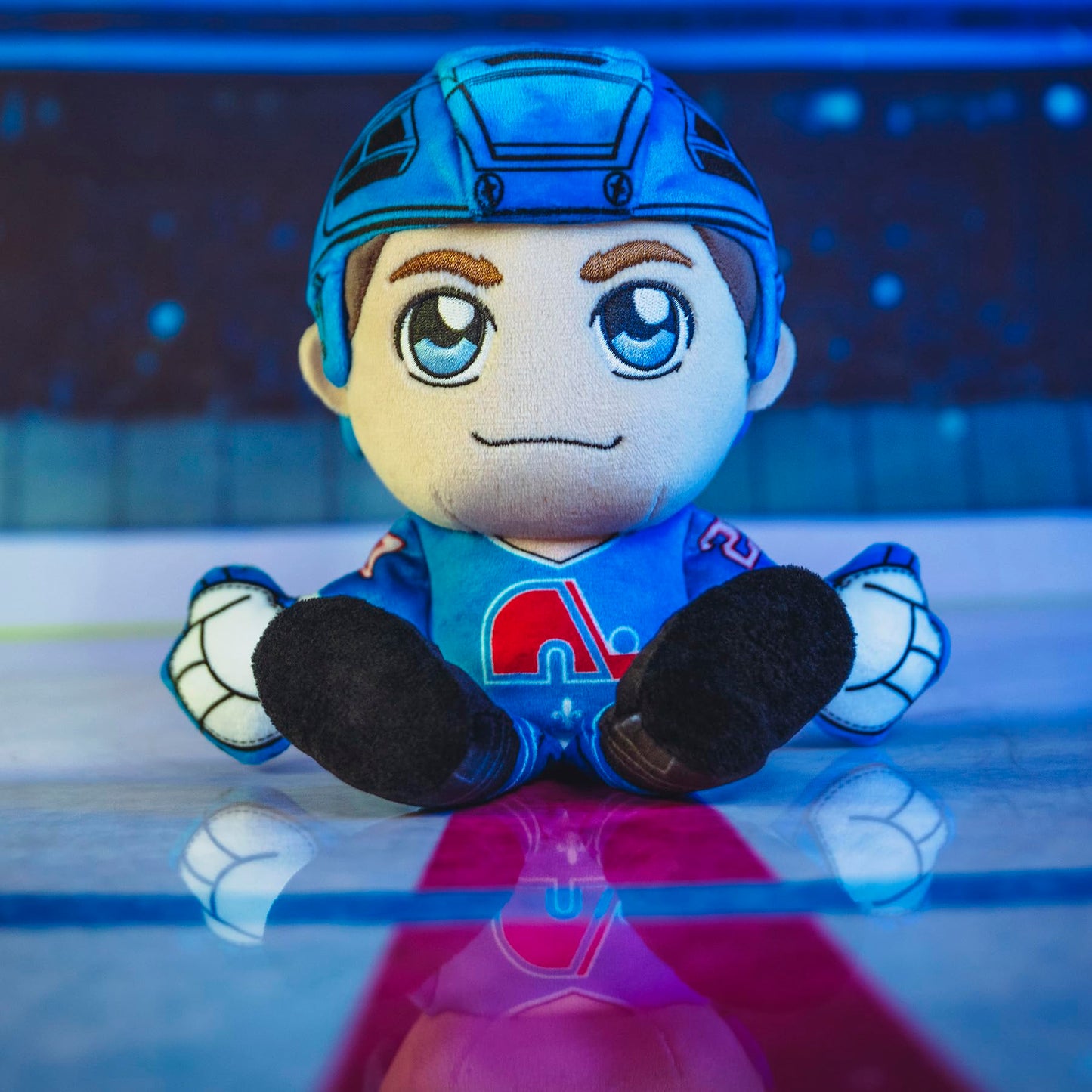Bleacher Creatures Quebec Nordiques Peter Forsberg 8'' NHL Kuricha Sitting Plush - Soft Chibi Inspired NHL Superstar
