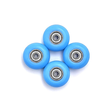 Spitboards Fingerboard Bearing Wheels, Cnc Polyurethane, Set Of 4 Wheels, Finger Skate Wheels, Wheels (Light Blue)