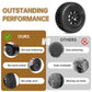 Hobbyfire Pre-Glued 12Mm Hex Rc Wheel Rim & Tires Set For 1/10 Rc Short Course Truck Traxxas Slash 2Wd 4X4 Hpi Tamiya Losi Sct R