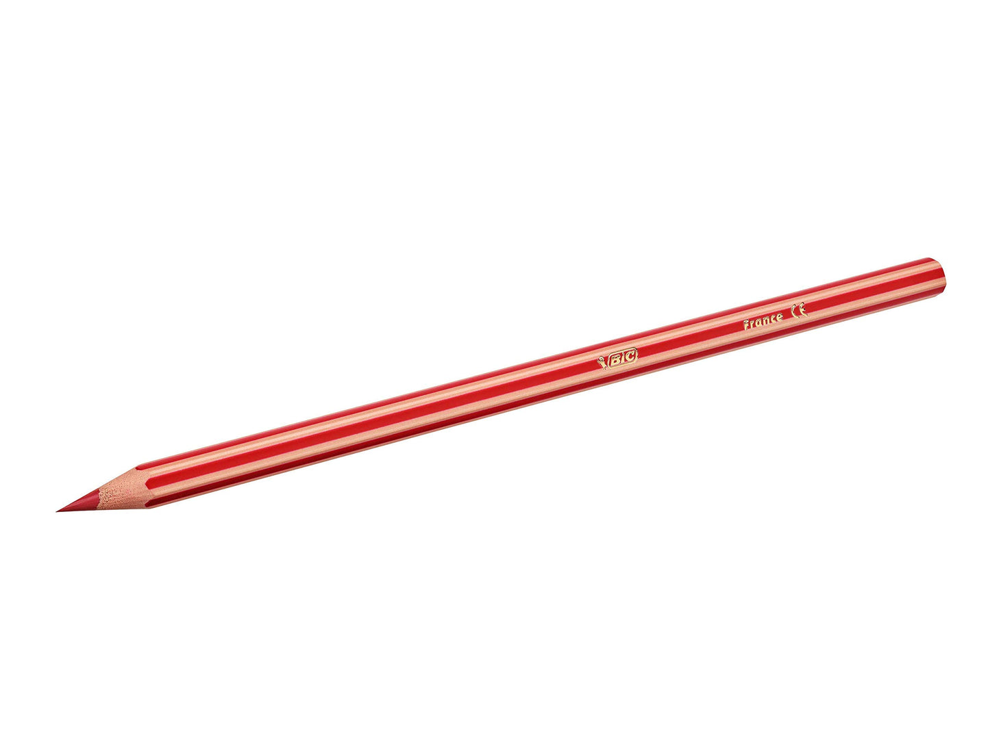 Bic Kids Evolution Stripes Colouring Pencils - Assorted Colours, Pack of 18