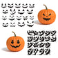 Gustum Pumpkin Decorating Stickers Kits Props Etching Pumpkin Template 18 Sheets Make Your Own Jack-O-Lantern Face Craft Decals