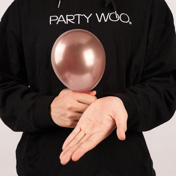 Partywoo Metallic Rose Gold Balloons, 50 Pcs 5 Inch Rose Gold Metallic Balloons, Rose Gold Balloons For Balloon Garland Or Arch As Bachelorette Party Decorations, Wedding Decorations, Rose Gold-G107