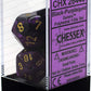 Dnd Dice Set-Chessex D&D Dice-16Mm Gemini Black, Purple, And Gold Plastic Polyhedral Dice Set-Dungeons And Dragons Dice Includes