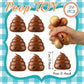 Meooeck Poop Stress Relief Toys - 24 Pcs Mini Stretchy Balls, 2.76 x 2.36 Inches, Fun Party Decorations, Great for Gifts and Stocking Stuff