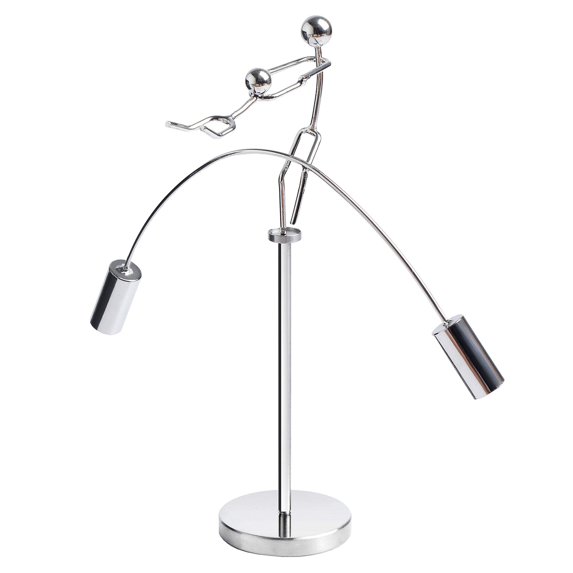 Sunnytech Weight-Lifting Stainless Physics Balancing Tumbler Toy Kinetic Art Balance Toy Balancing Decompressive Science Psychology Home Offic Decor Desk Decor Toy Wj161