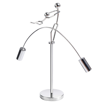 Sunnytech Weight-Lifting Stainless Physics Balancing Tumbler Toy Kinetic Art Balance Toy Balancing Decompressive Science Psychology Home Offic Decor Desk Decor Toy Wj161