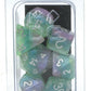 Metallic Dice Games Poly Set Layered Stardust Radiance W/Silver (7)