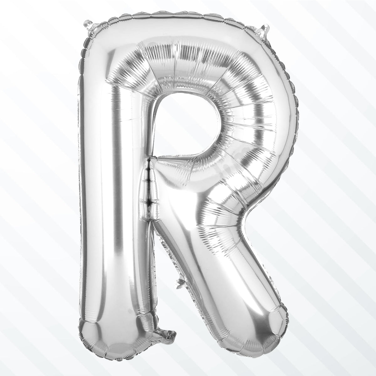 Flyloons Silver R Alphabets Letter Foil Balloons Perfect for Birthday Decoration Items, Anniversary, Bachelorette, Wedding, Fare