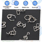 Yilloog Metal Wire Puzzle Set Of 8 With Pouch, Brain Teaser Puzzles Iq Test Puzzle Ring Disentanglement Unlock Interlock Game Tr