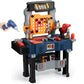 Deejoy Kids Tool Bench, Realistic and Electric Drill, Transformable Tool Set, Toddler Bench Pretend Play Learning Gift for Boys 
