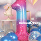 Rainbowq 1 Number Balloon 40 Inch For Boy Or Girl Big Starry 0-9 Foil Mylar Large Balloon Number 1 Happy 1St Birthday Party Anni