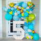 Bezente Teal Giant Balloons 36 Inch - 8 Pack Jumbo Teal Balloons Large Round Turquoise Latex Balloons For Wedding Baby Shower Bi