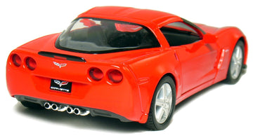 KiNSMART 2007 Corvette Z06 5inch 1:36Scale Die Cast Metal Model Toy Cars RED