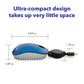 Verbatim Wired Optical Usb-C Mini Mouse - Plug & Play Corded Small Travel Mouse - Blue 70746