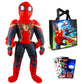 Marvel Spiderman Plush Doll And Avengers Tote Bag Set - Bundle With 20' Spiderman Plush Doll With Adjustable Straps Plus One Kawaii Avengers Tote, Stickers, And More (Spiderman Gifts)