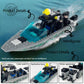 City Police Building Blocks Set - Speedboat-02 60PCS  Fire Rescue  Guard & Patrol Boats  Compatible with LEGO  Fun Gift for Kids