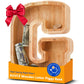 Wooden Letter Piggy Bank for Kids  Initial Coin Bank for Boys and Girls  First Name Personalized Savings Bank for Birthday Boys Girls Gift Piggy Bank for Kids (Wood  S9-G)