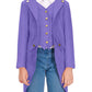 Halloween Boy's Medieval Wily Wonk Renaissance Steampunk Jacket Retro Gothic Tailcoat Purple 12 Years