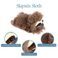 The Petting Zoo Sloth Plush Stuffed Animal Slap Bracelet, 10" Brown Polyester, Model 723706, Perfect Gift for Kids