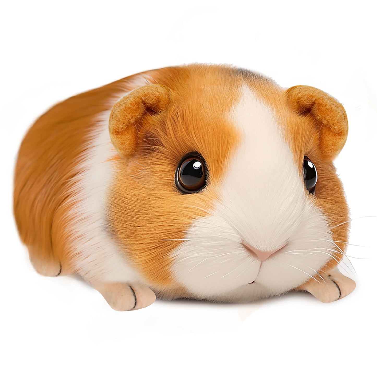 Mushplushies Guinea Pig Stuffed Animal  Cute Guinea Pig Plush for Kids  Realistic Stuffed Animals Small Live Animals Toys for Boys Girls Children's Christmas Birthday Gifts(Yellow-Brown)