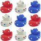 4E'S Novelty Patriotic Rubber Ducks (24 Pack) Bulk 2'' - 4Th Of July Party Favors, Patriotic Party Supplies Gifts Toys For Kids