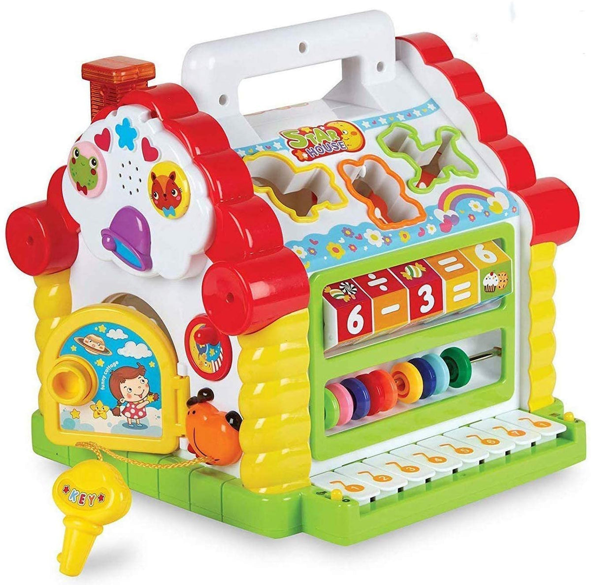 SELLMONK Colourful and Attractive Funny Cottage Educational Toy, Learning House  Baby Birthday Gift for 1 2 3 Year Old Boy Girl