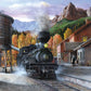 Springbok'S 1000 Piece Jigsaw Puzzle Mountain Express - Made In Usa